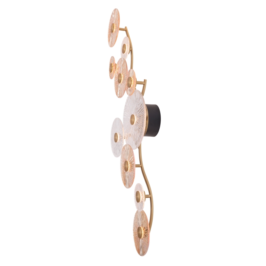 MAXLIGHT W0354 - LED Stenska svetilka ALLURE 10xLED/4,3W/230V zlata
