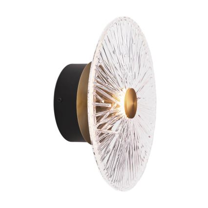 MAXLIGHT W0356 - LED Stenska svetilka ALLURE LED/5W/230V pr. 28 cm zlata/prozorna