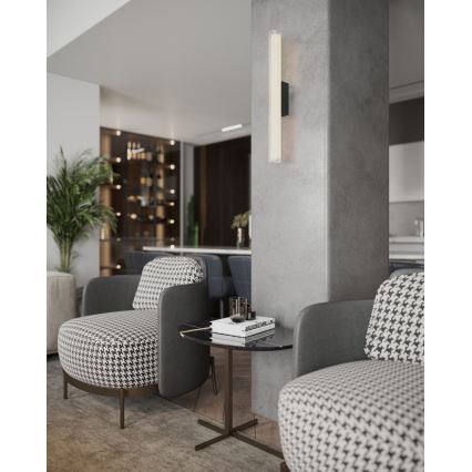 MAXLIGHT W0365 - LED Kopalniška stenska svetilka FAYETTE LED/12W/230V 61 cm IP44 črna