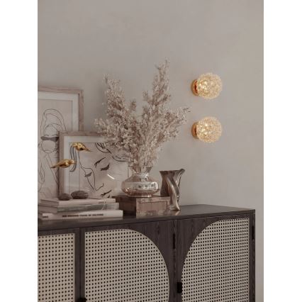 MAXLIGHT W0443 - Stensko svetilo RITA 1xG9/5W/230V v zlati barvi