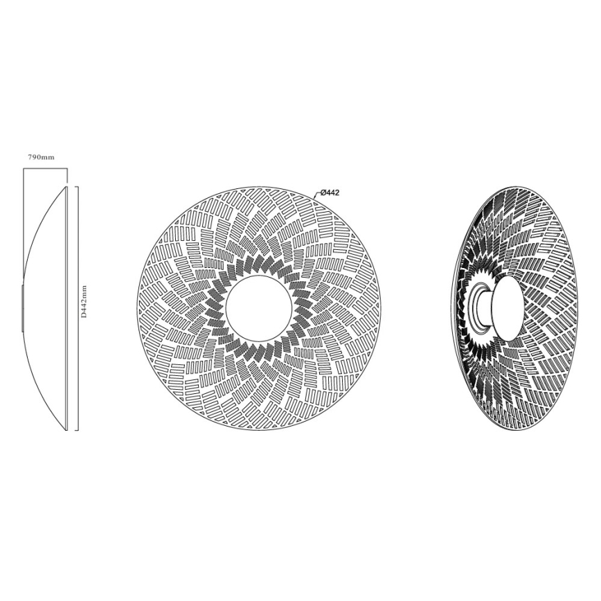 MAXLIGHT W0456 - LED stensko svetilo MISAKI LED/6W/230V CRI 95 črna