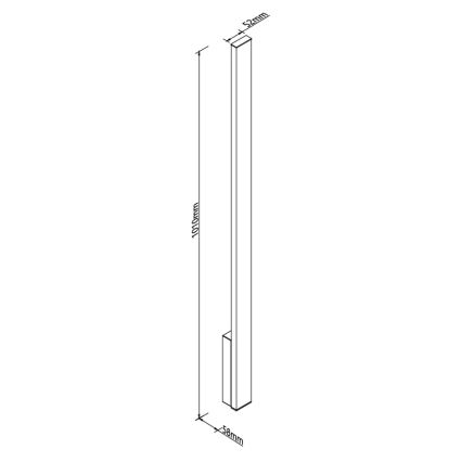 MAXLIGHT W0459 - LED Zunanja stenska svetilka KAPRUN LED/12W/230V CRI 93 IP65 črna