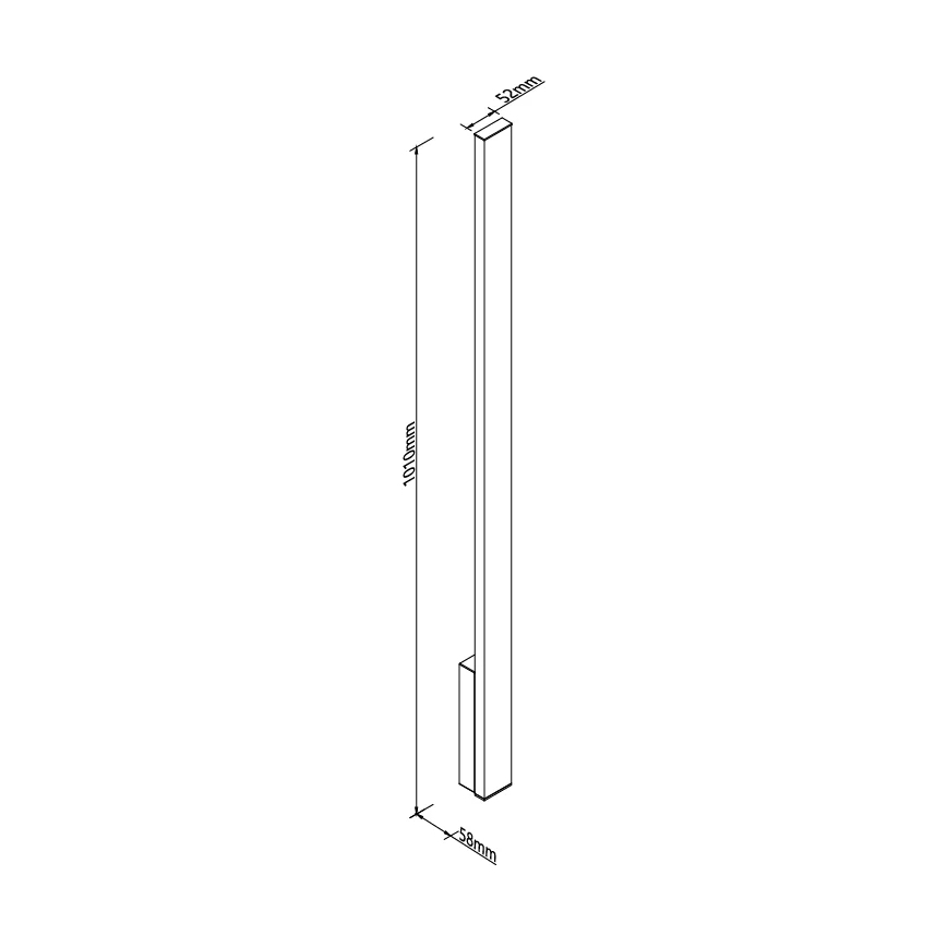 MAXLIGHT W0459 - LED Zunanja stenska svetilka KAPRUN LED/12W/230V CRI 93 IP65 črna