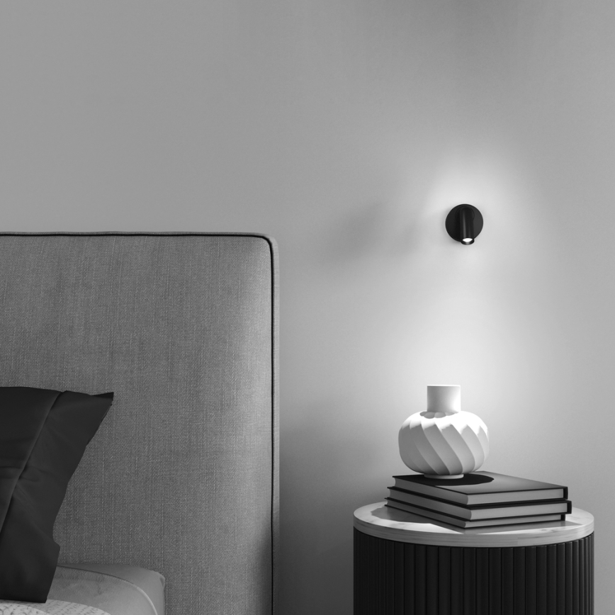 Maytoni C038WL-L3B3K - LED Stenska svetilka MIRAX LED/3W/230V 3000K črna
