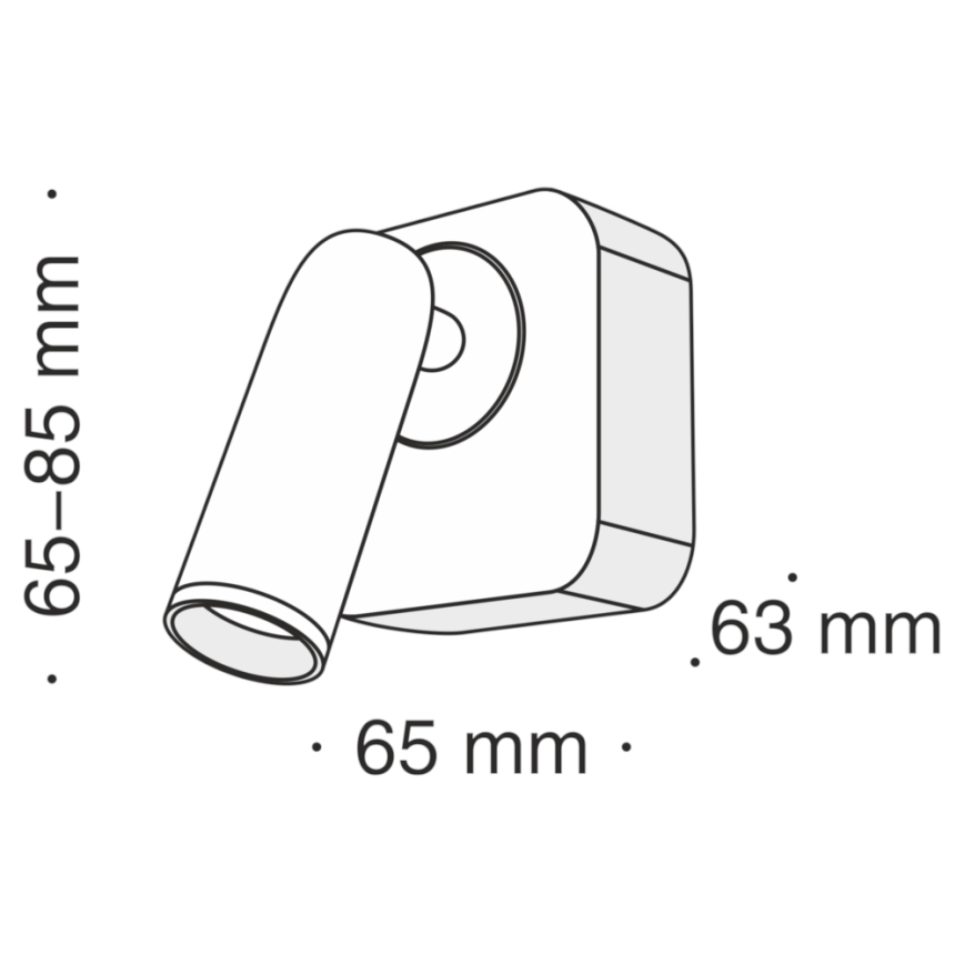 Maytoni C039WL-L3B3K - LED Stenski reflektor MIRAX LED/3W/230V črna