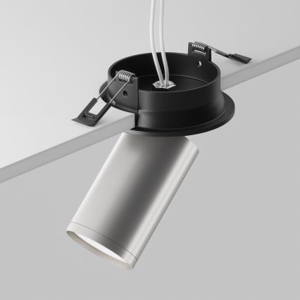 Maytoni C048CL-U-1BS - Vgradni reflektor FOCUS 1xGU10/10W/230V mat krom