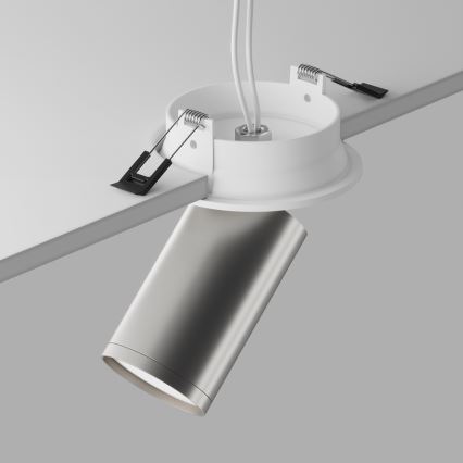 Maytoni C048CL-U-1WS - Vgradni reflektor FOCUS 1xGU10/10W/230V sijajni krom