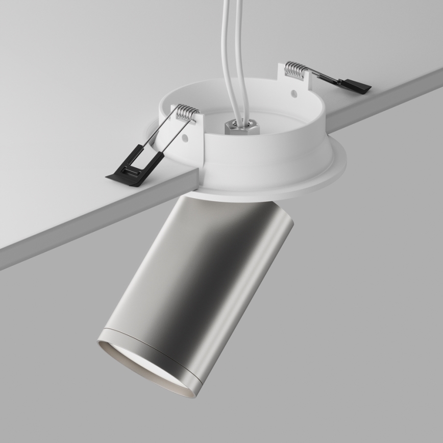 Maytoni C048CL-U-1WS - Vgradni reflektor FOCUS 1xGU10/10W/230V sijajni krom