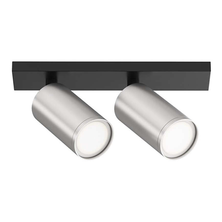 Maytoni C051CL-U-02BS - Reflektor FOCUS 2xGU10/10W/230V mat krom/črna