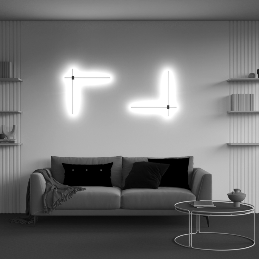 Maytoni C070WL-L12GB3K - LED Stenska svetilka PARS LED/12W/230V CRI 90 črna