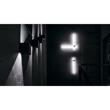 Maytoni C070WL-L12GB3K - LED Stenska svetilka PARS LED/12W/230V CRI 90 črna