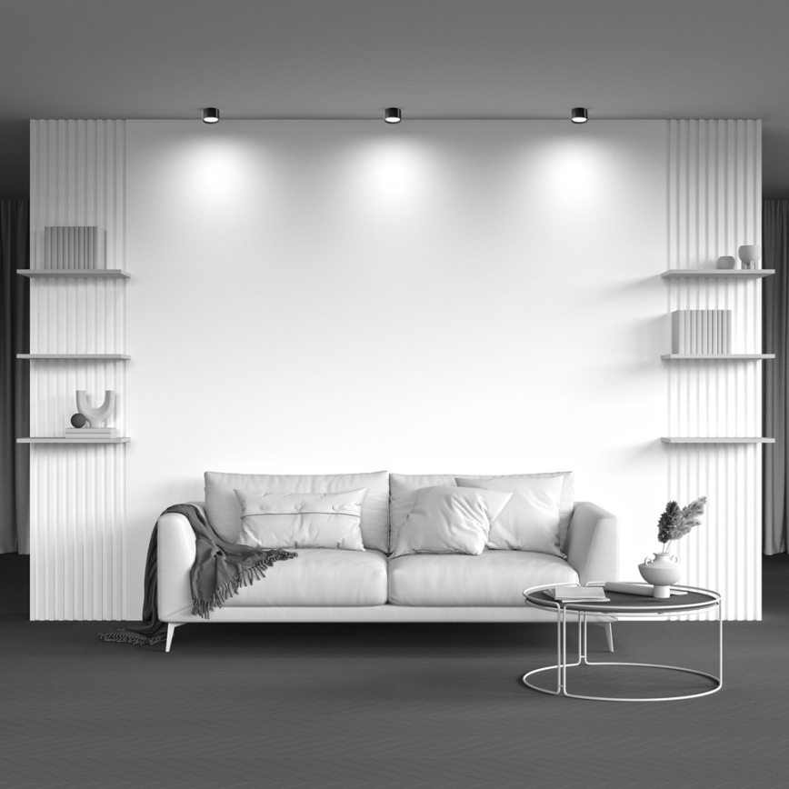 Maytoni C086CL-GX53-SRD-B - Točkovna svetilka HOOP 1xGX53/12W/230V črna