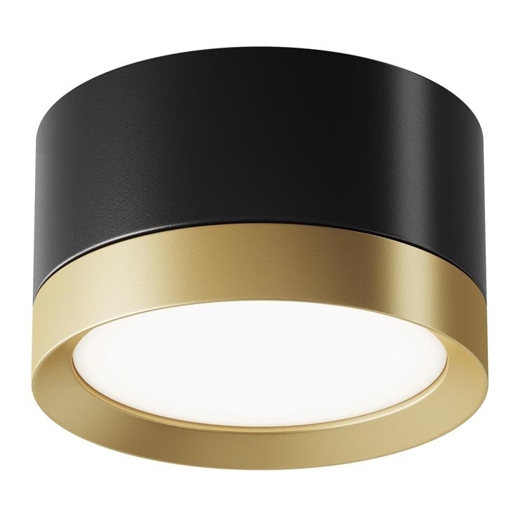 Maytoni C086CL-GX53-SRD-BG - Reflektor HOOP 1xGX53/15W/230V črna/zlata