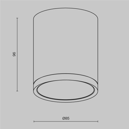 Maytoni C086CM-GX53-MRD-BG - Reflektor HOOP 1xGX53/15W/230V črna/zlata