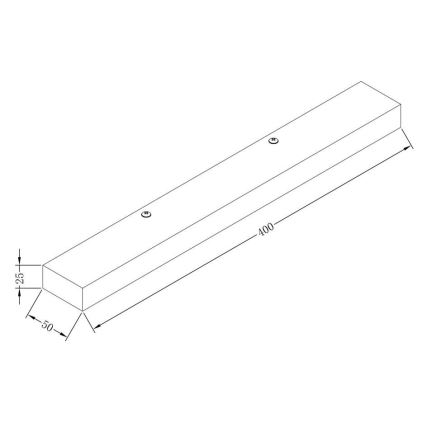 Maytoni MIR011WL-L9B4K - LED Stenska svetilka ORION LED/9W/230V črna