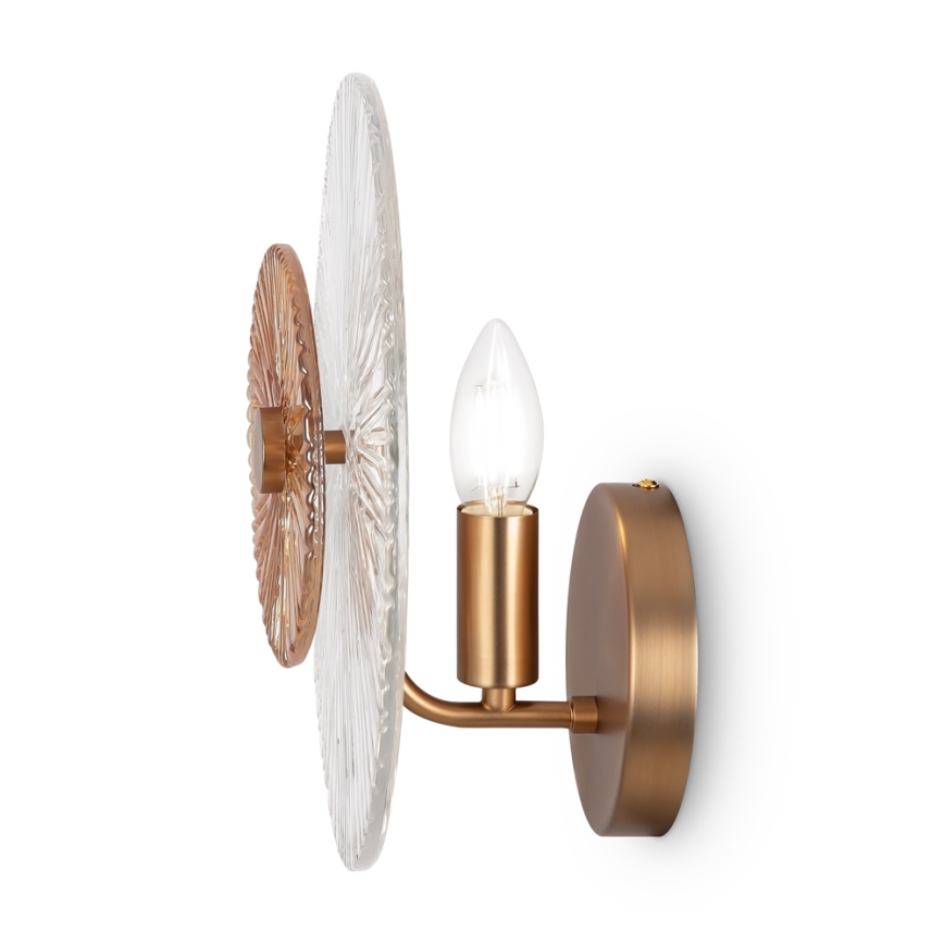 Maytoni MOD007WL-01G - Stenska svetilka ASTER 1xE14/40W/230V