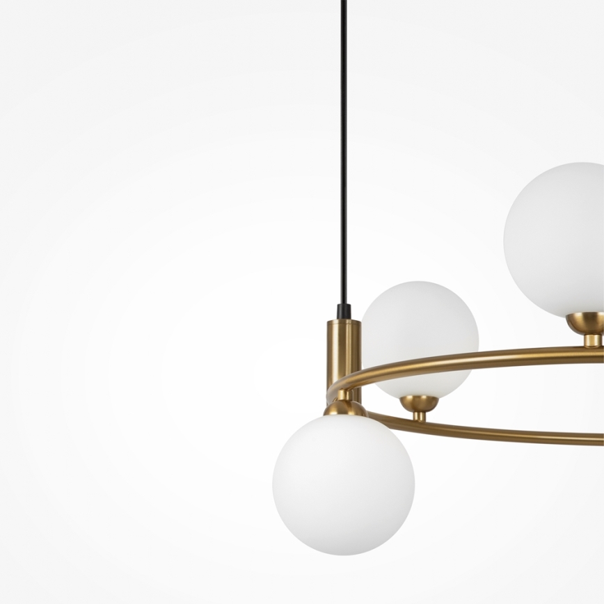 Maytoni MOD013PL-06BS1 - Lestenec na vrvici RING 6xG9/25W/230V medenina