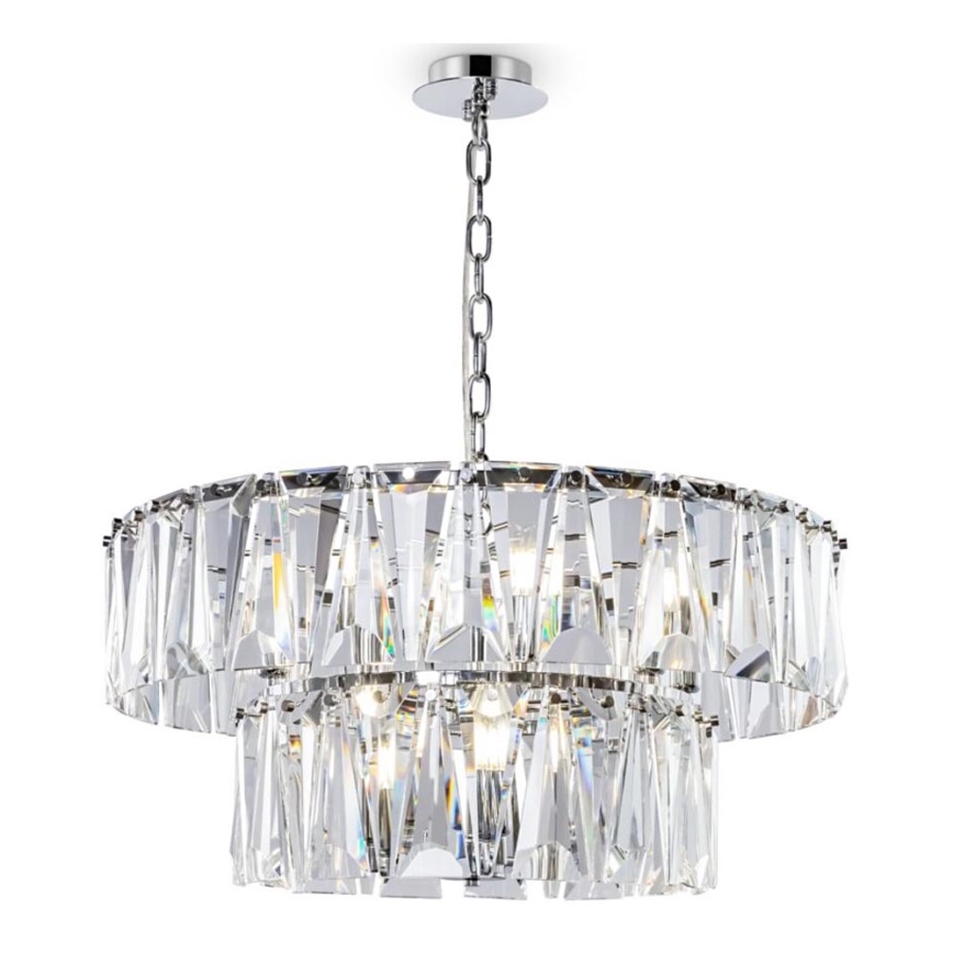Maytoni MOD043PL-12CH - Lestenec na verigi PUNTES 12xE14/40W/230V sijajni krom