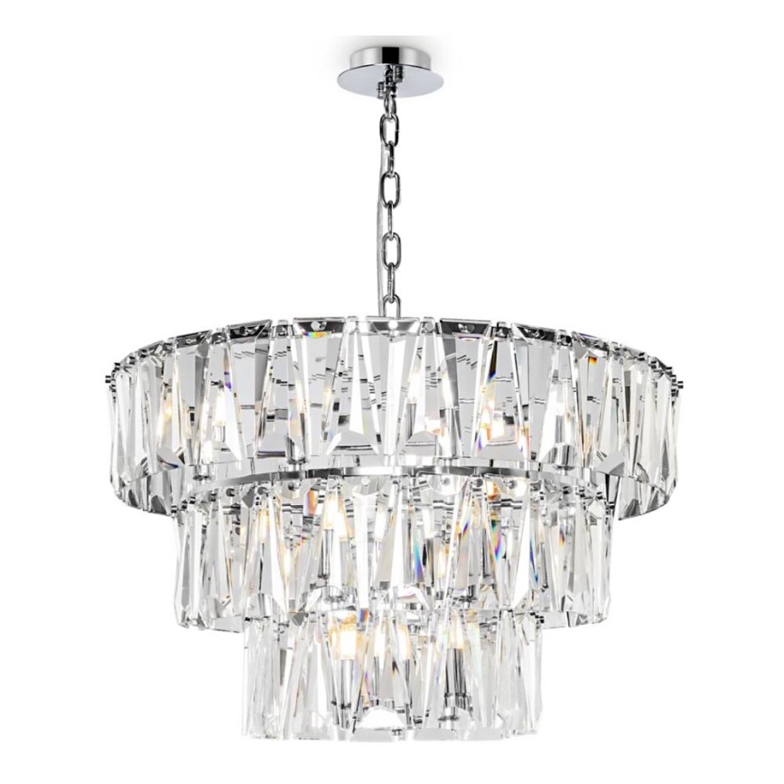 Maytoni MOD043PL-18CH - Lestenec na verigi PUNTES 18xE14/40W/230V sijajni krom