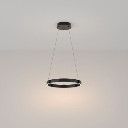Maytoni MOD058PL-L22B3K - LED Lestenec na vrvici RIM LED/25W/230V 3000K pr. 40 cm črna