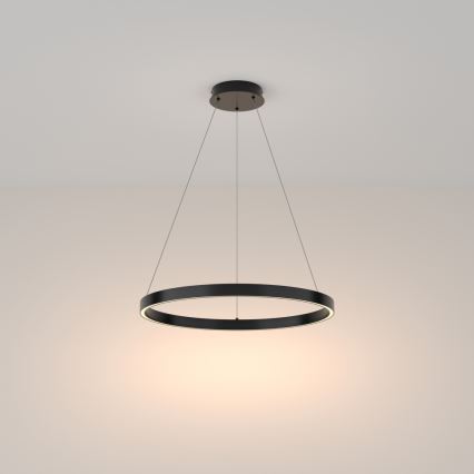 Maytoni MOD058PL-L32B3K - LED Lestenec na vrvici RIM LED/37W/230V 3000K pr. 60 cm črna