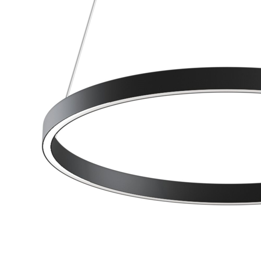 Maytoni MOD058PL-L32B3K - LED Lestenec na vrvici RIM LED/37W/230V 3000K pr. 60 cm črna