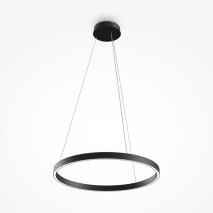 MOD058PL-L32B4K - LED Lestenec na vrvici RIM LED/37W/230V 4000K pr. 60 cm črna