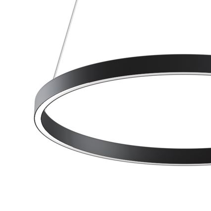 MOD058PL-L32B4K - LED Lestenec na vrvici RIM LED/37W/230V 4000K pr. 60 cm črna