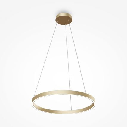 Maytoni MOD058PL-L32BS4K - LED Lestenec na vrvici RIM LED/37W/230V 4000K pr. 60 cm zlata