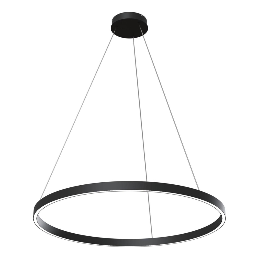 Maytoni MOD058PL-L42B3K - LED Lestenec na vrvici RIM LED/51W/230V 3000K pr. 80 cm črna