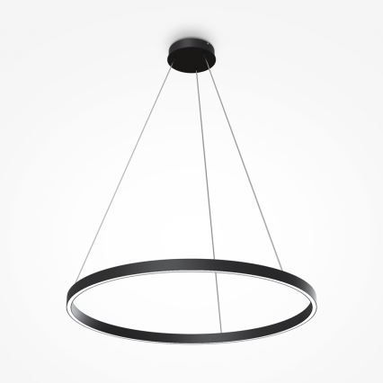 Maytoni MOD058PL-L42B4K - LED Lestenec na vrvici RIM LED/51W/230V 4000K pr. 80 cm črna