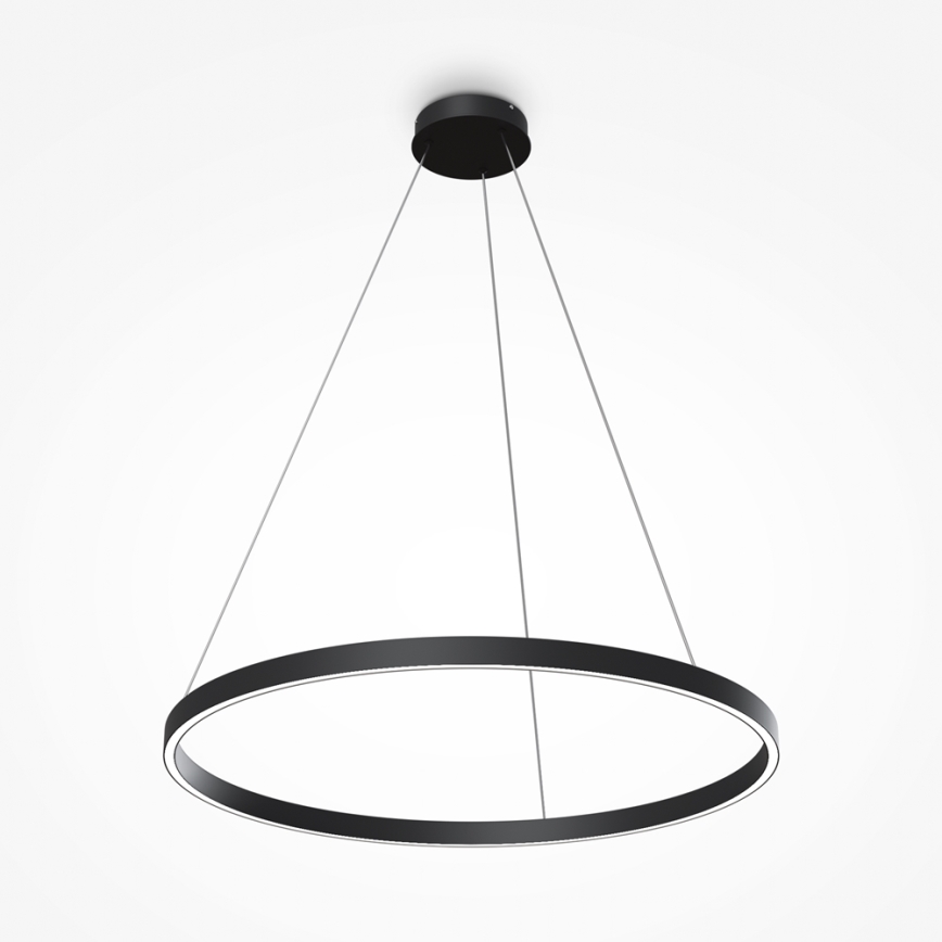 Maytoni MOD058PL-L42B4K - LED Lestenec na vrvici RIM LED/51W/230V 4000K pr. 80 cm črna