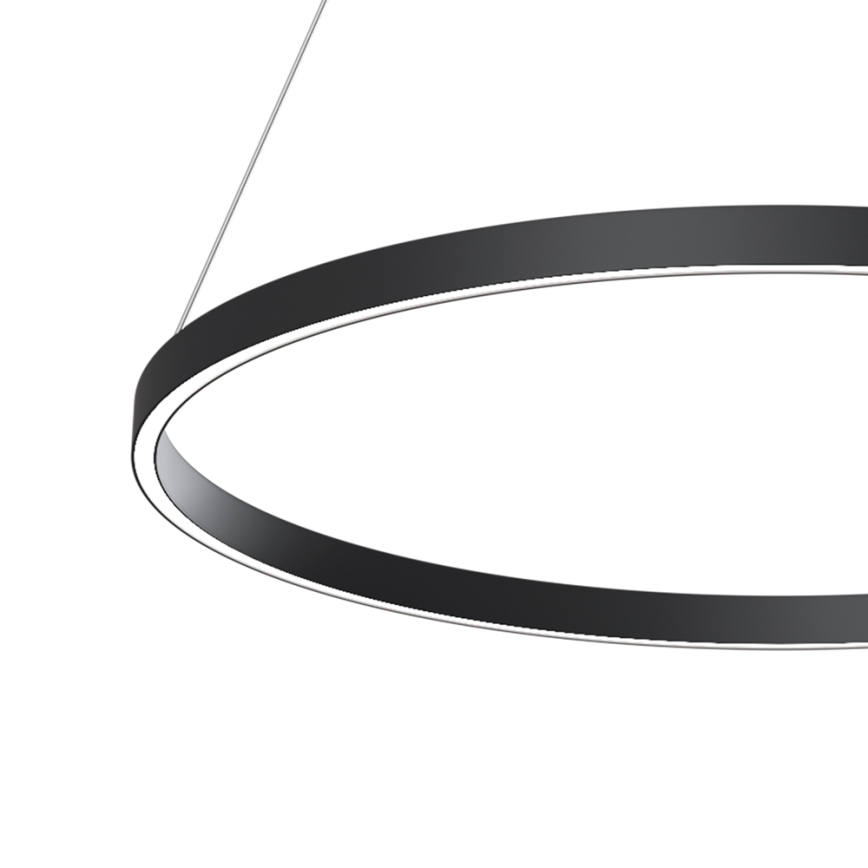 Maytoni MOD058PL-L42B4K - LED Lestenec na vrvici RIM LED/51W/230V 4000K pr. 80 cm črna