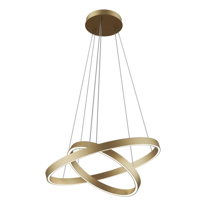 Maytoni MOD058PL-L55BS3K - LED Lestenec na vrvici RIM LED/61W/230V 3000K pr. 60 cm zlata