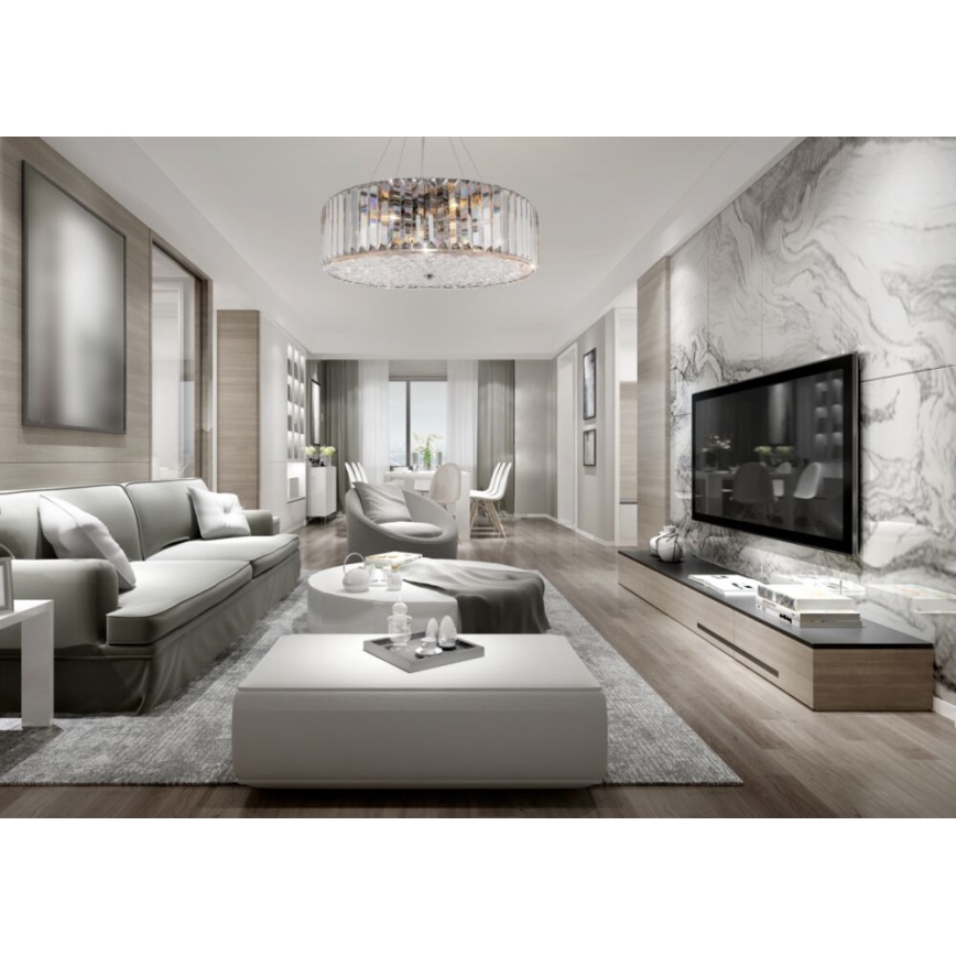 Maytoni MOD080CL-06CH - Lestenec na vrvici RECINTO 6xE27/60W/230V