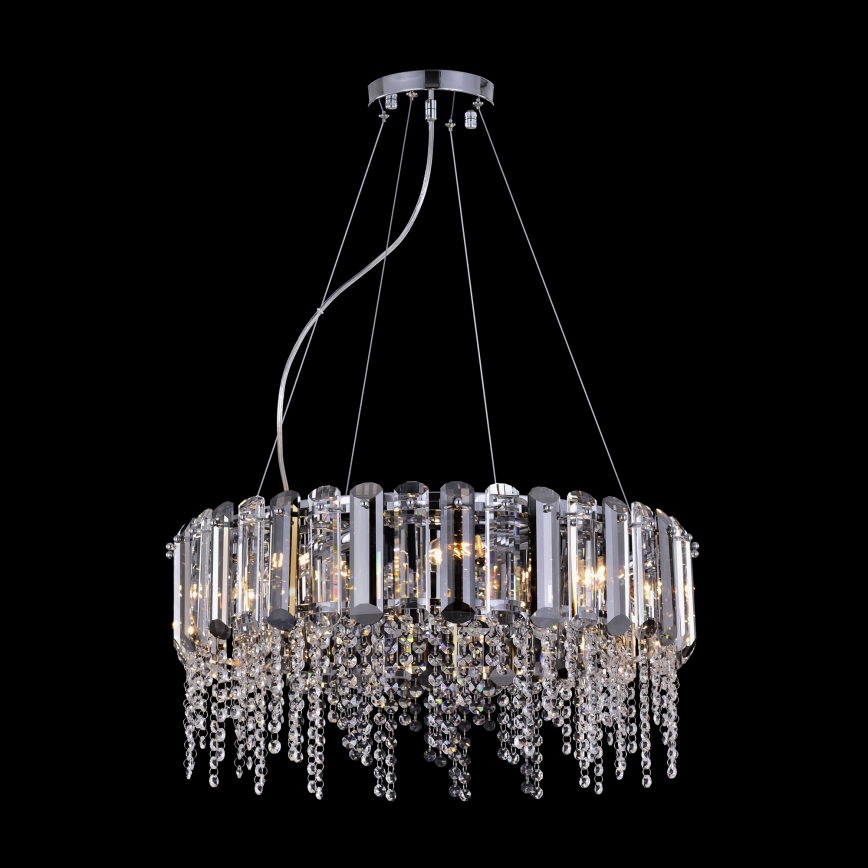 Maytoni MOD097PL-08CH - Lestenec na vrvici HAIL 8xE14/40W/230V pr. 60,5 cm sijajni krom