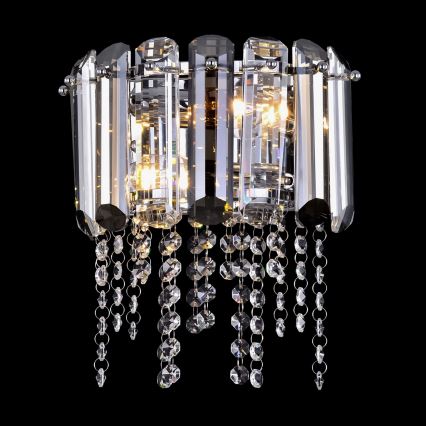 Maytoni MOD097WL-02CH - Stenska svetilka HAIL 2xE14/40W/230V sijajni krom