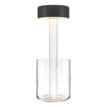 Maytoni MOD229TL-L3B3K1 - LED Zatemnitvena polnilna prenosna namizna svetilka LED/3W/5V 2200-4000K 2000 mAh črna/prozorna