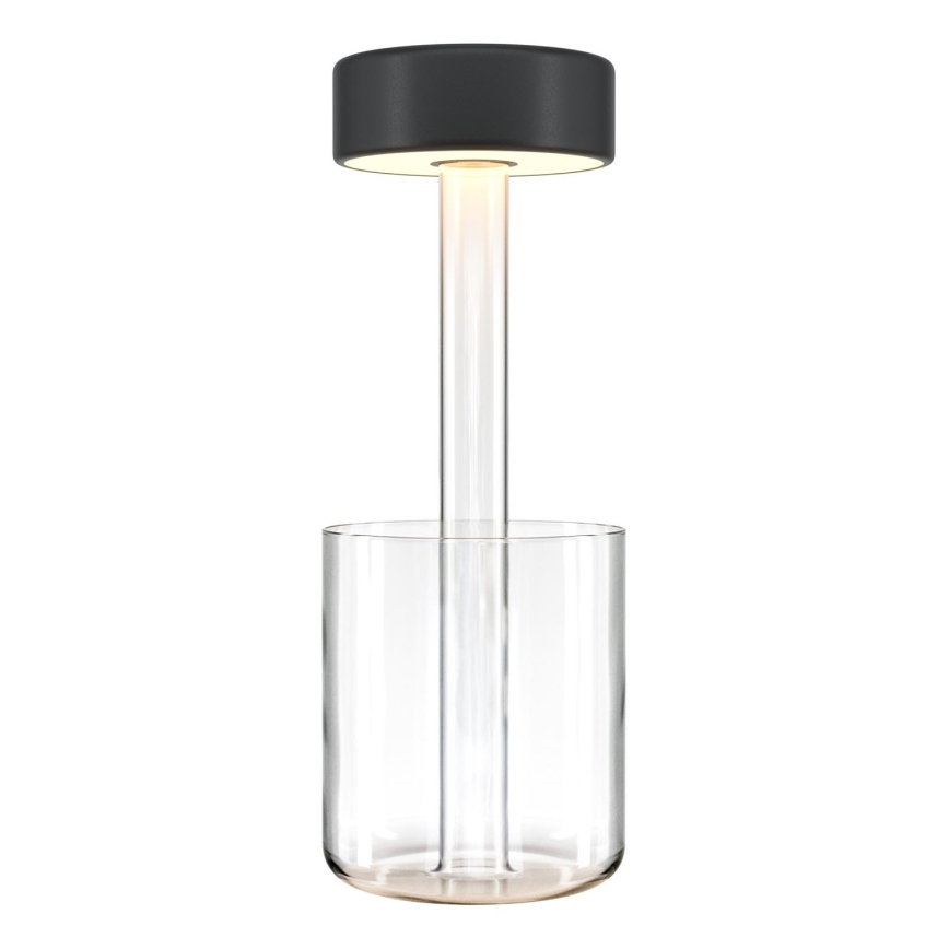 Maytoni MOD229TL-L3B3K1 - LED Zatemnitvena polnilna prenosna namizna svetilka LED/3W/5V 2200-4000K črna/prozorna