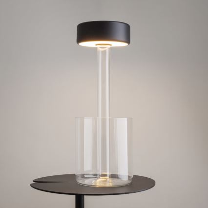 Maytoni MOD229TL-L3B3K1 - LED Zatemnitvena polnilna prenosna namizna svetilka LED/3W/5V 2200-4000K črna/prozorna