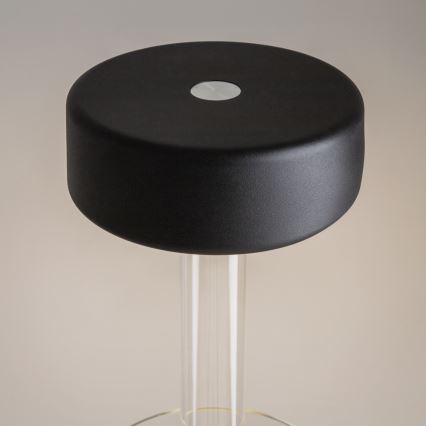 Maytoni MOD229TL-L3B3K1 - LED Zatemnitvena polnilna prenosna namizna svetilka LED/3W/5V 2200-4000K črna/prozorna