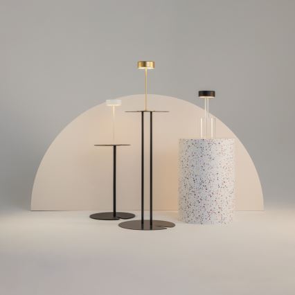 Maytoni MOD229TL-L3B3K1 - LED Zatemnitvena polnilna prenosna namizna svetilka LED/3W/5V 2200-4000K črna/prozorna