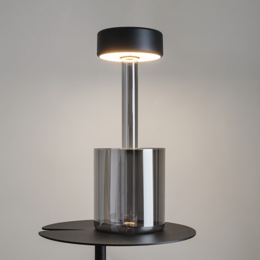 Maytoni MOD229TL-L3B3K3 - LED nastavljiva polnilna prenosna namizna svetilka LED/3W/5V 2200-4000K 2000 mAh črna/siva