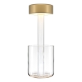Maytoni MOD229TL-L3G3K1 - LED Zatemnitvena polnilna prenosna namizna svetilka LED/3W/5V 2200-4000K 2000 mAh zlata/prozorna
