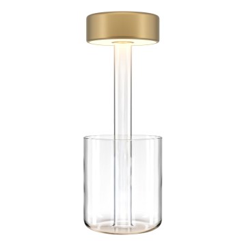 Maytoni MOD229TL-L3G3K1 - LED Zatemnitvena polnilna prenosna namizna svetilka LED/3W/5V 2200-4000K zlata/prozorna