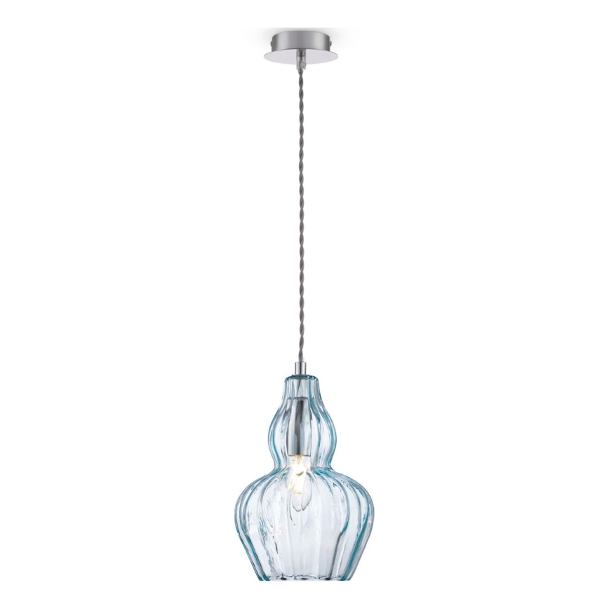 Maytoni MOD238-PL-01-BL - Lestenec na vrvici EUSTOMA 1xE14/40W/230V modra