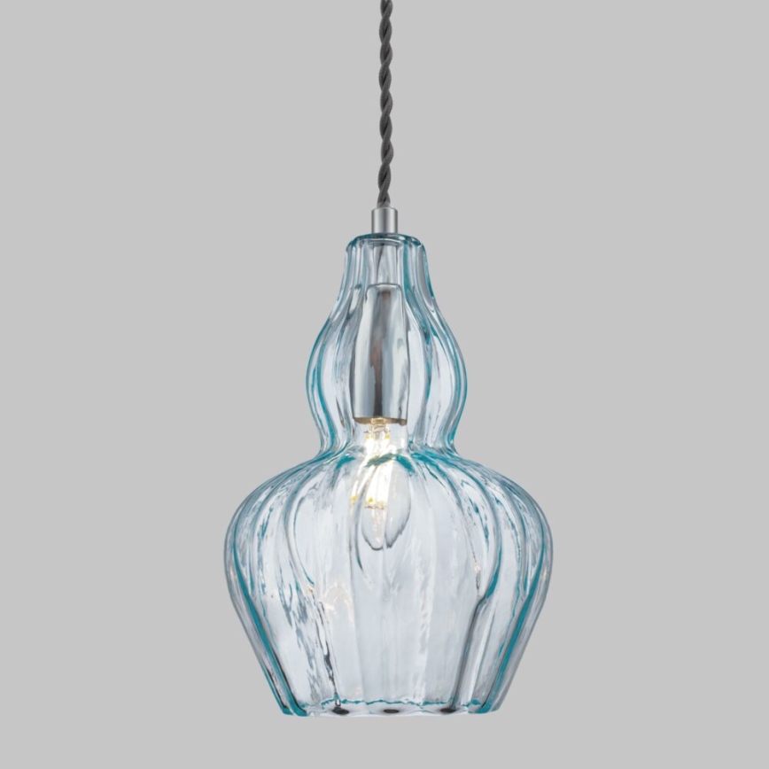 Maytoni MOD238-PL-01-BL - Lestenec na vrvici EUSTOMA 1xE14/40W/230V modra
