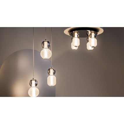 Maytoni MOD273CL-L60CH3K - LED Stropna svetilka DROP 4xLED/15W/230V pr. 43 cm sijajni krom