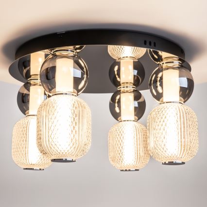 Maytoni MOD273CL-L60CH3K - LED Stropna svetilka DROP 4xLED/15W/230V pr. 43 cm sijajni krom