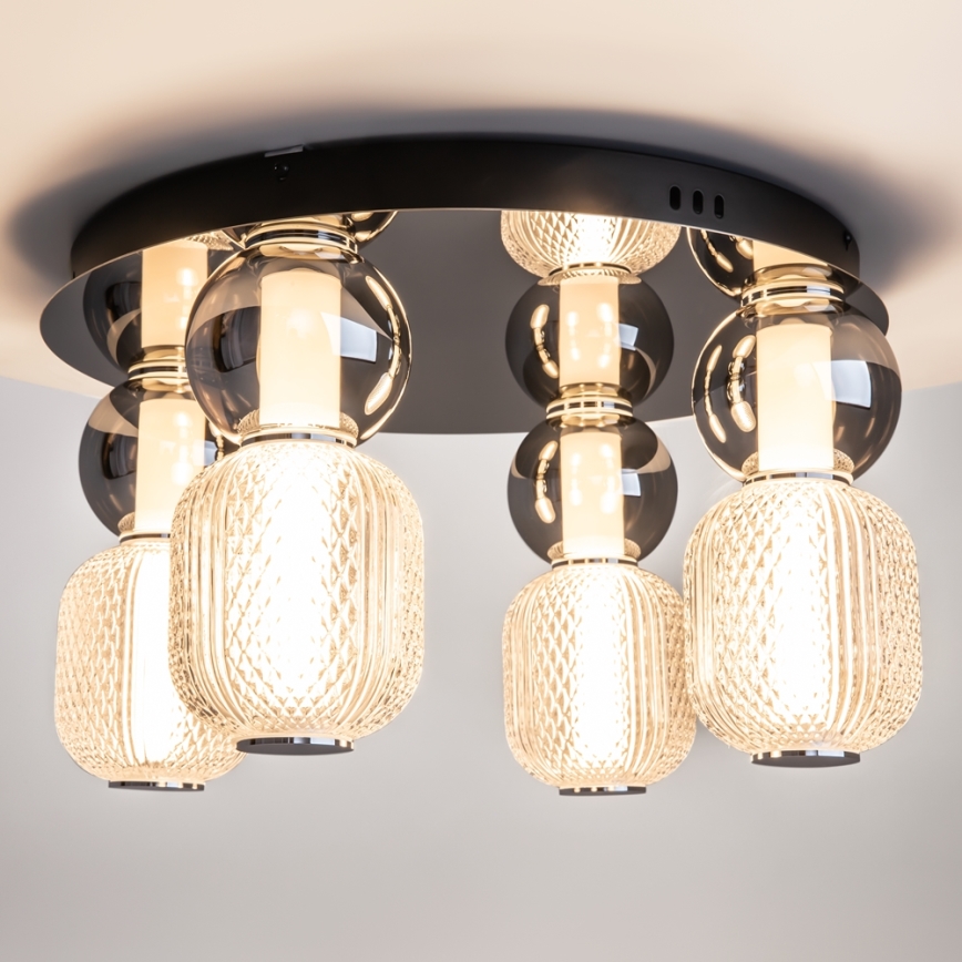 Maytoni MOD273CL-L60CH3K - LED Stropna svetilka DROP 4xLED/15W/230V pr. 43 cm sijajni krom